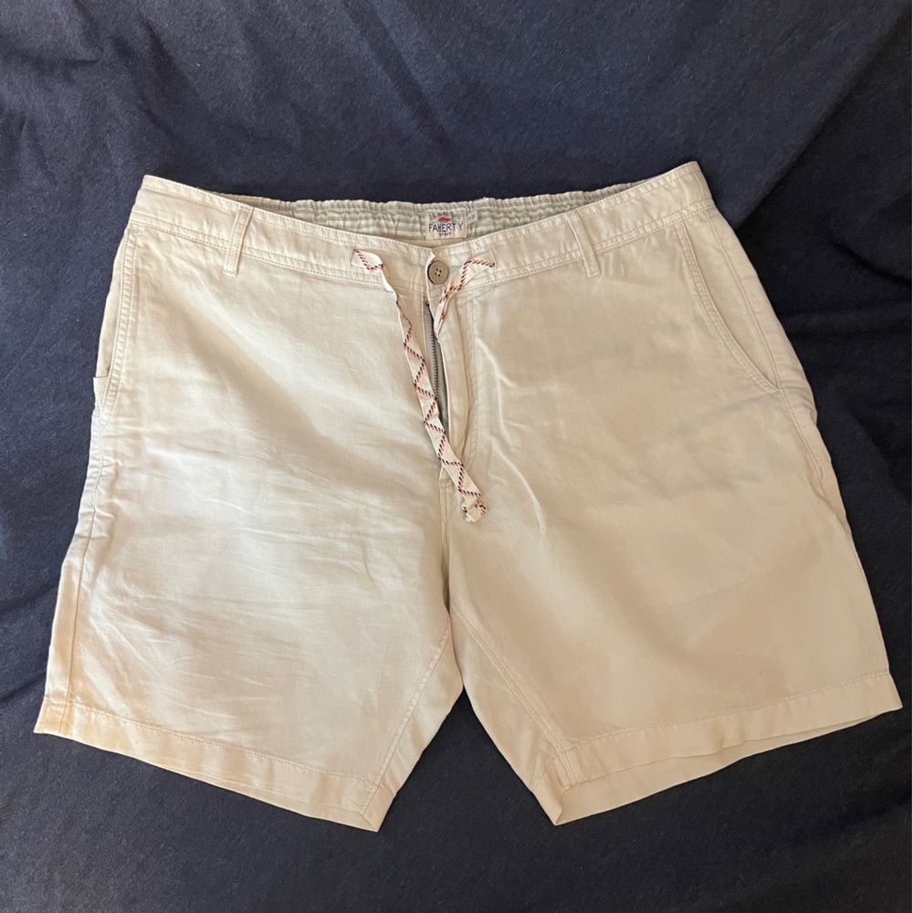 Faherty Shorts - Linen / Cotton Size 35